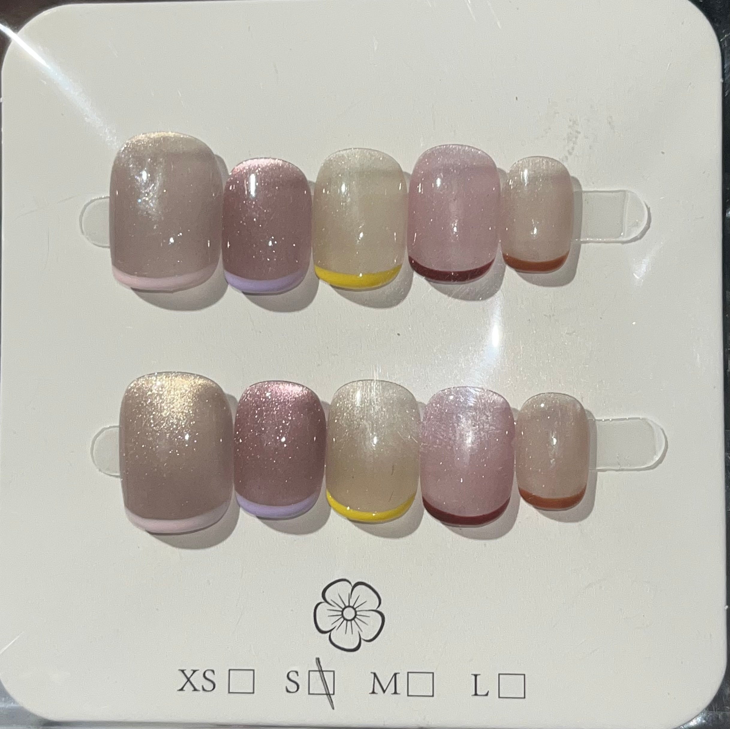 Pastel French Press-On Nail Set