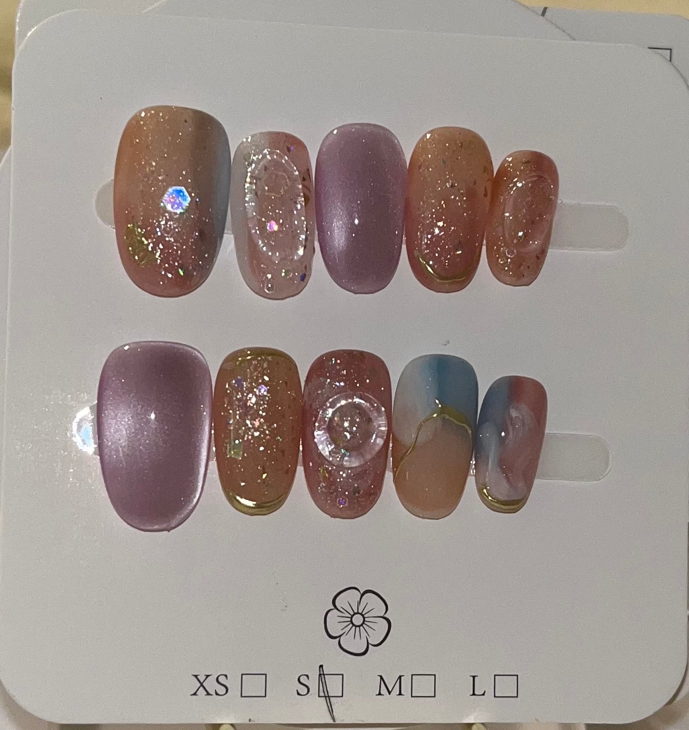 Rose Reverie Press-On Nail Set