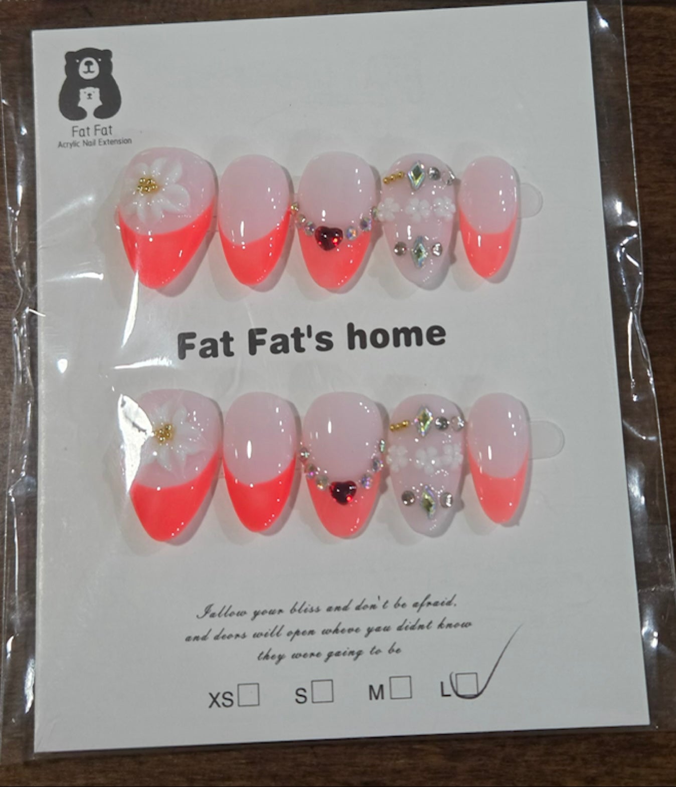 Coral Crush Press-On Nail Set