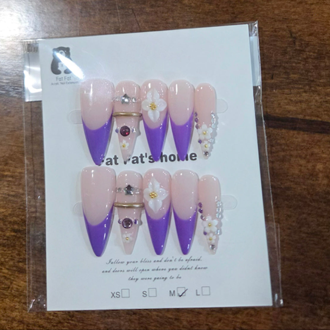Purple Stiletto Luxe Press-On Nail Set