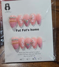 Pearl Chain Floral Press-On Nail Set
