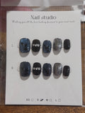 Midnight Chrome Press-On Nail Set