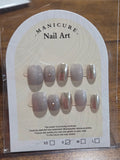 Silver Mist Press-On Nail Set
